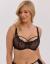 Salomėja Women's Black Embroidered Bra