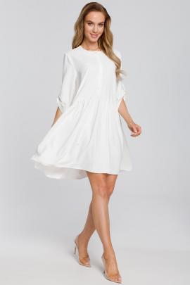 Marškinukų stiliaus suknelė Vedita (balta)