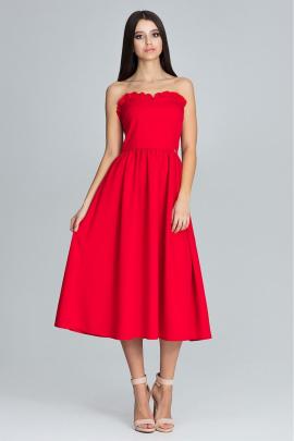 Proginė suknelė be rankovių Dajana (raudona)