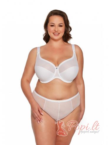 "Luknė" Women's White Bra for Larger Busts