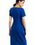 Įdomaus silueto suknelė Oksita (mėlyna)