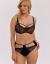 Salomėja Women's Black Embroidered Bra