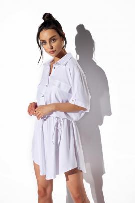 Marškinių stiliaus suknelė Keliza (balta)