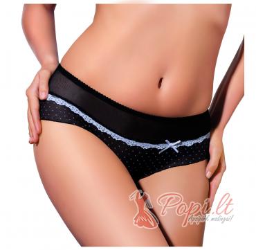 "Alanta" Women's Black Polka-Dot Panties