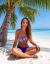 Blue two-piece swimsuit Dailutė