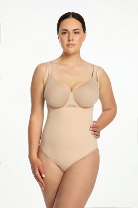 Women’s Beige Seamless Bodysuit “Agota”
