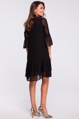 Šifono suknelė Mureta (juoda) (XL)