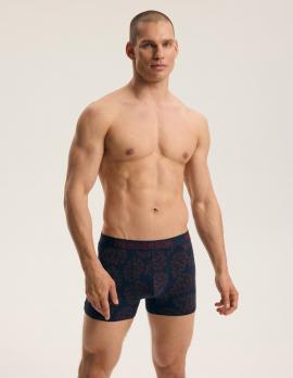 "Domantas" men's dark blue boxer brief set, 2-pack.