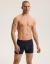 "Domantas" men's dark blue boxer brief set, 2-pack.