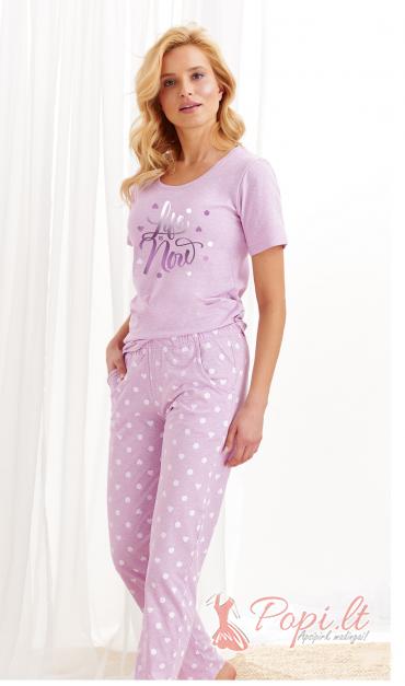 Pižama su širdelėmis Vildė (violetinė)