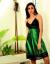 Deila Green Satin Nightgown