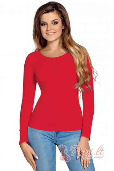 "Nijolita" Women's Red Long-Sleeved Blouse