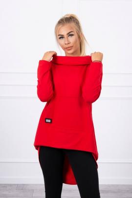 Asimetriškas džemperis Ogrija (raudonas)