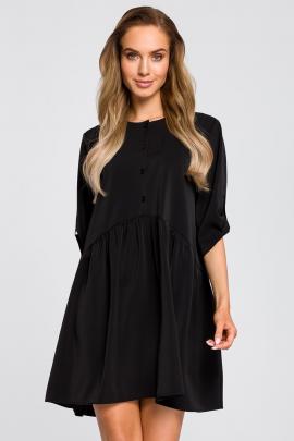 Marškinukų stiliaus suknelė Vedita (juoda)