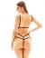 "Vaidilė" Women's Black Bodysuit with Decorative Straps