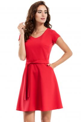 Suknelė su diržu Kanita (raudona)