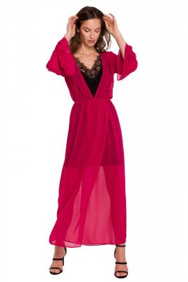 Šifoninė ilga suknelė Afelė (raudona)
