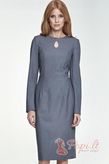 Elegantiška suknelė Mėta (pilka)