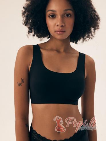 Tėja Women’s Black Seamless Bra