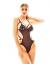 "Vaidilė" Women's Black Bodysuit with Decorative Straps