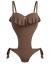 Ibisa one-piece swimsuit (beige)