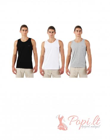 3 vyriški marškinėliai Piteris (pilki/juodi/balti)