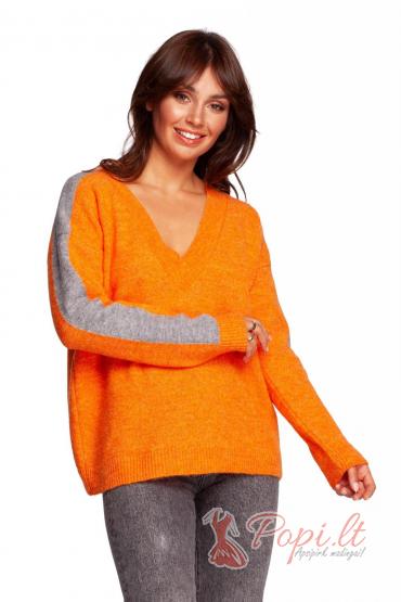 Megztinis su juostomis Romita (oranžinis)