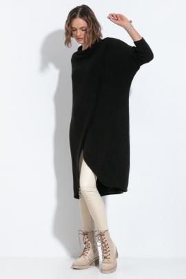 Ilgas megztinis Ameila (juodas)