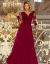 Ilga proginė suknelė Staisė (tamsiai raudona)
