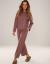 "Alė" Women's Mocha-Colored Casual Set