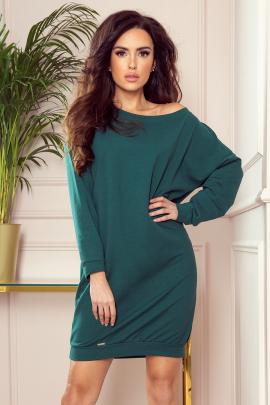 Džemperio tipo suknelė Madelė (žalia) (XL)