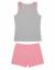 Comfortable "Bete" Pajamas (Gray/Coral)