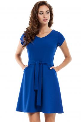 Suknelė su diržu Kanita (mėlyna)