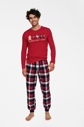 Kalėdinė vyriška pižama Hygas (raudona)