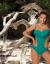 Kanara one-piece swimsuit (green)