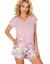 Pink Pyjamas with Floral Shorts Varnelora