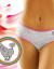 Gray cotton panties with a cat design by Rimanta