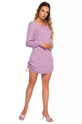 Megzta mini suknelė Lefita (violetinė)