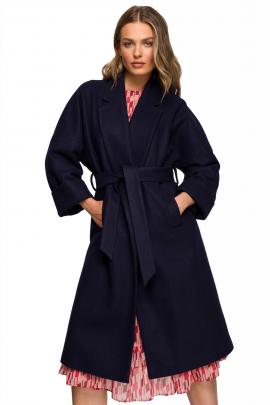 Klasikinis paltas Ovendė (mėlynas)