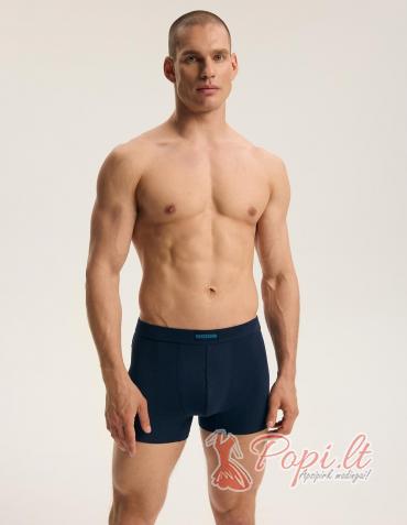 "Paulius" Men's Dark Blue Boxer Shorts Set, 2-pack.