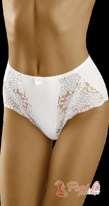 White panties with decorative lace by Girvaldė