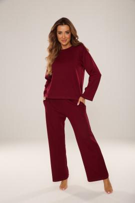 "Agata" Women's Burgundy Casual Set
