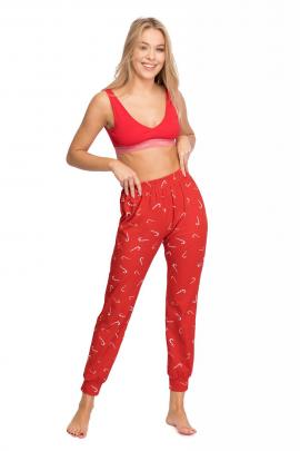 Kalėdinės pižaminės kelnės Miracle (raudonos)