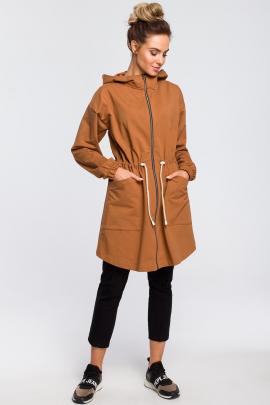 Sportinis paltukas su gobtuvu Gedvilė (rudas)