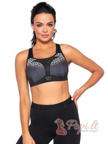 Skaistė Women's Black Sports-Style Bra
