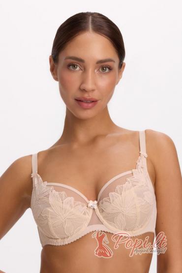 Simona Women's Beige Lace Bra