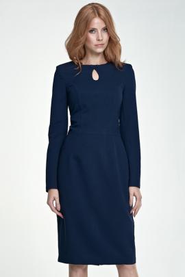 Elegantiška suknelė Mėta (tamsiai mėlyna)