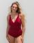 Dark red one-piece swimsuit Eglūnė