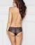 Black panties with blue embroidery – Algutė