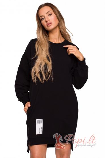 Džemperio tipo suknelė Dagnė (juoda)